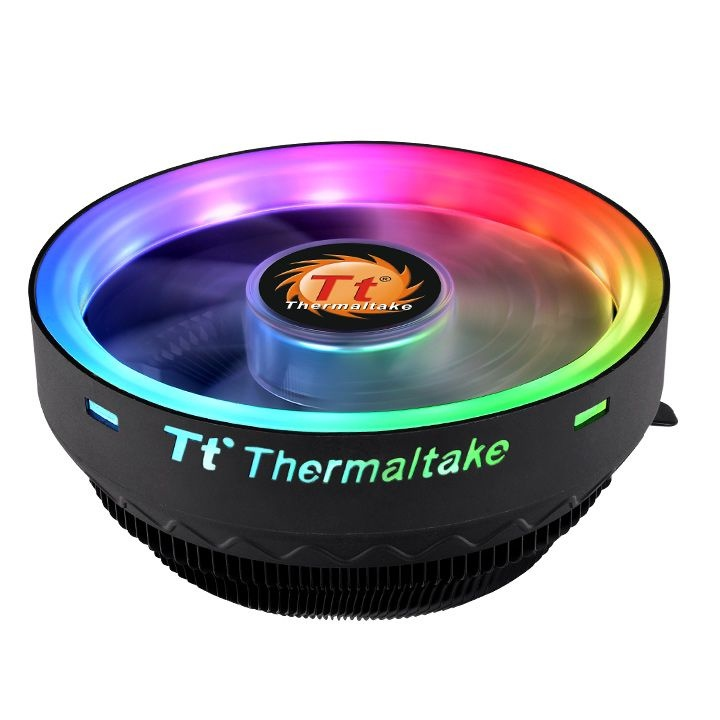 Disipador para CPU, Modelo UX100 ARGB, 120mm, 1800RPM, Color Negro, THERMALTAKE CL-P064-AL12SW-A