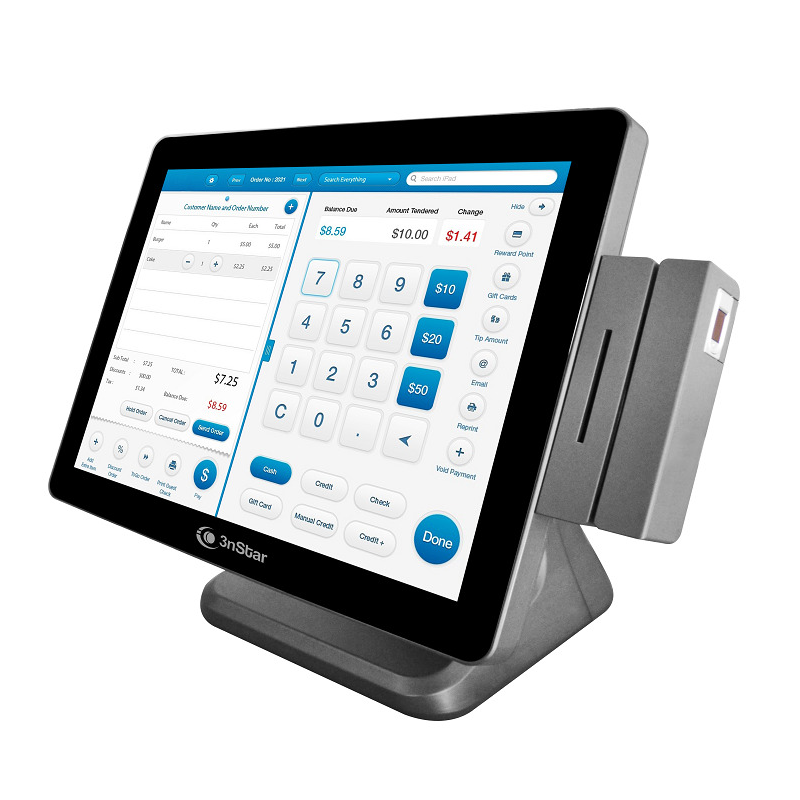 Terminal Punto de Venta (POS), Intel Celeron J4125, RAM 4GB DDR4, SSD 120GB, 15" LED Multi Touch, Video UHD Graphics 600, Win 10 iOT, 3NSTAR PTE0110W-4-120W10