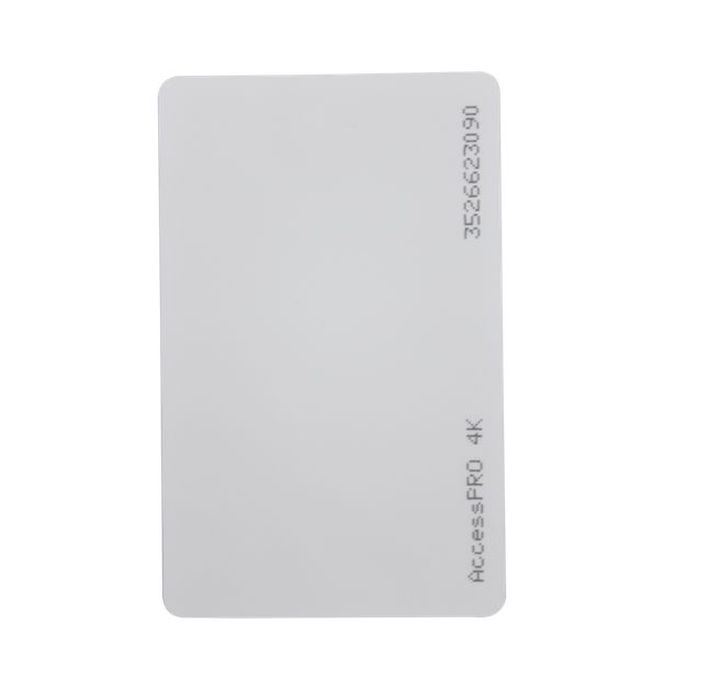 Tarjeta MIFARE Classic, Tipo ISO Card, Memoria 4Kb, Imprimible, Frecuencia 13.56 Mhz, Formato CR80, ACCESSPRO ACCESS-CARD-M4K