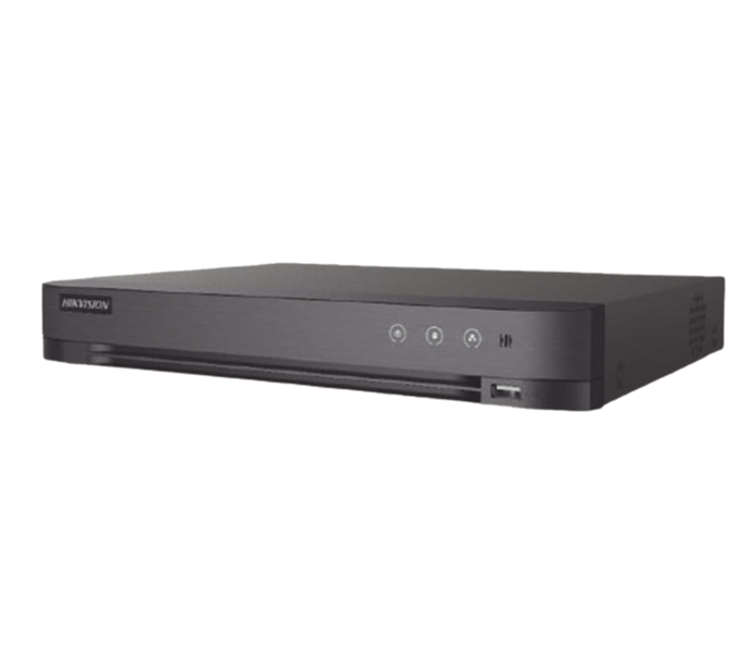 DVR 4 Canales TurboHD+ 4 Canales IP / 8 MP (4K), Audio por Coaxitron, 1 Bahía HDD, Salida de Video Full HD, H.265+, HIKVISION IDS-7204HUHI-M1/S(C)