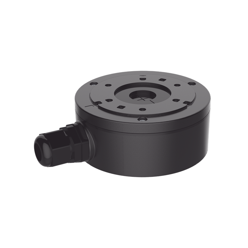 Caja de Conexión de Metal, Color Negro, Exterior IP66, Compatible con DS-2CD2043G2-I(U)(BLACK), HIKVISION DS-1280ZJ-XS(BLACK)