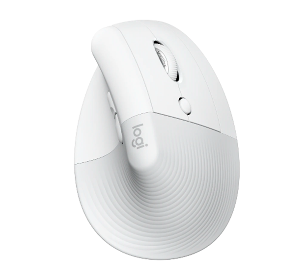 Ratón (Mouse) Lift Ergonómico Vertical, 1000dpi, Color Gris Pálido, LOGITECH 910-006469