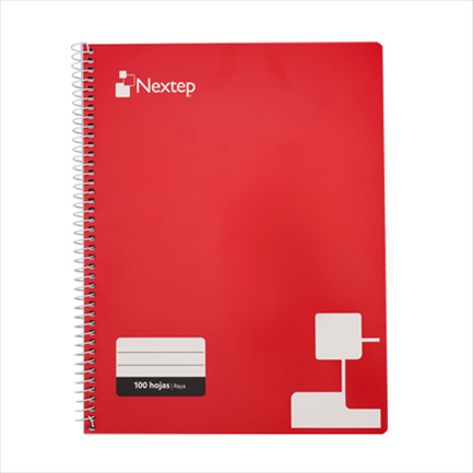 Cuaderno Profesional, Raya, 100 Hojas, Espiral, NEXTEP NE-007R