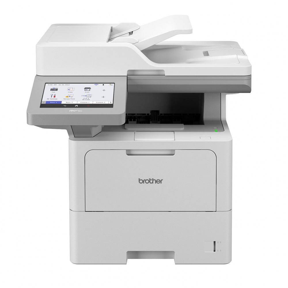 Impresora Multifuncional Láser Monocromática Empresarial, Impresora / Copiadora / Escáner / Fax, Dúplex, Wi-Fi, Ethernet, USB 2.0, BROTHER MFCL6915DW
