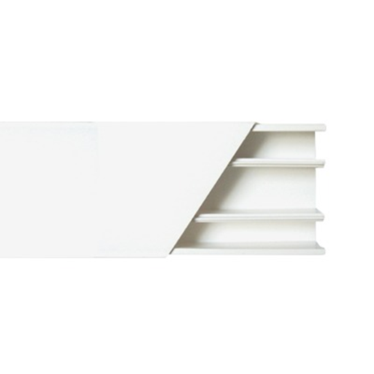 Canaleta de PVC Auto Extinguible TMK-2560, 3 Vías, Medidas 60 x 25 mm, Longitud 2.5 Metros, THORSMAN 5401-01250