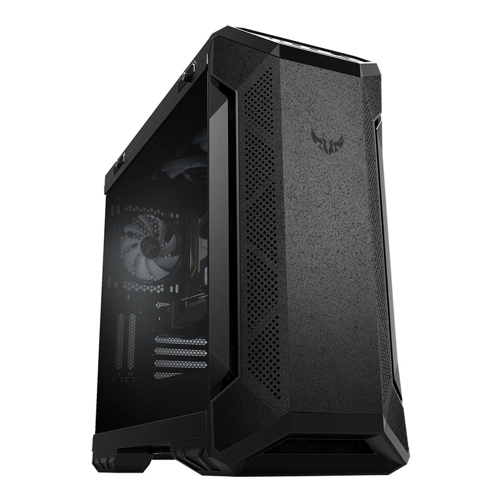 Gabinete TUF Gaming GT501, Ventana RGB, Mid Tower, ATX/EATX/Micro ATX/Mini-ITX, USB 3.1, sin Fuente, 4 Ventiladores Instalados, Color Negro, ASUS 90DC0012-B49000