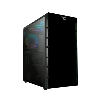 Gabinete Gamer Modelo ORION, Full ATX, Panel Lateral de Cristal Templado, 3 Ventiladores Frontales, Iluminación RGB, No Incluye Fuente de Poder, NACEB NA-0609