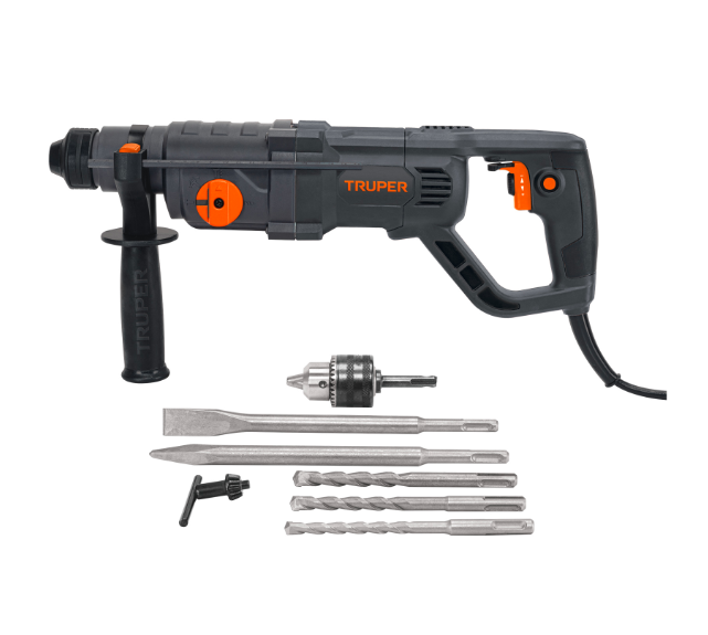Rotomartillo SDS Plus, Mango D, 3.5 Joules, 800 W, Industrial, TRUPER ROEL-30N2