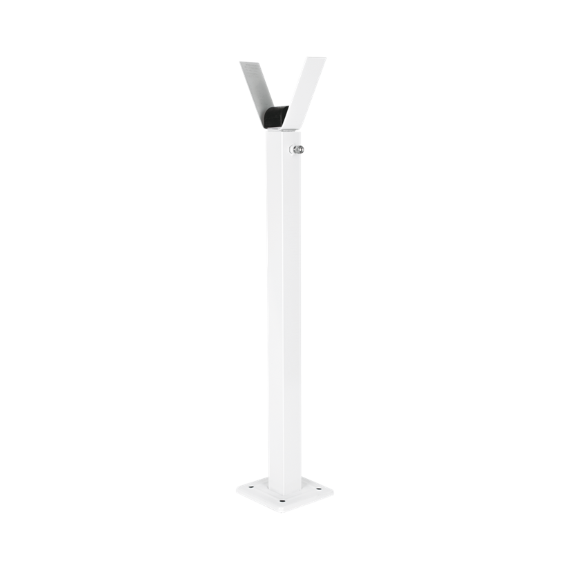 Poste de Apoyo para Brazos de Barrera Vehicular, Color Blanco, ACCESSPRO XB-POST
