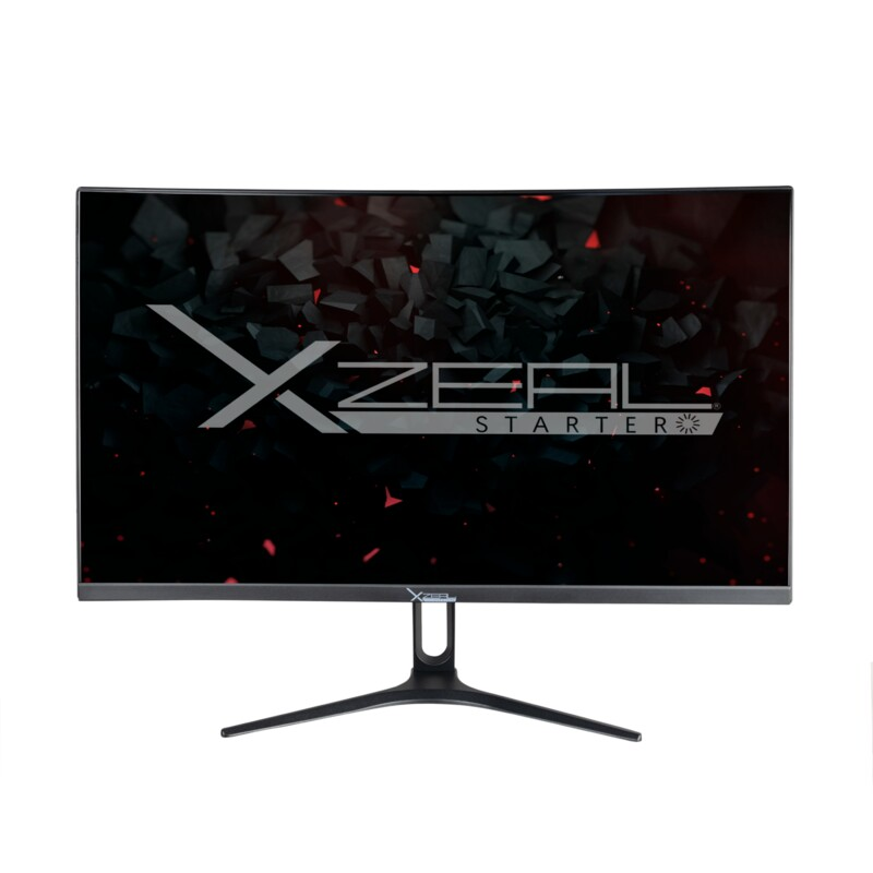 Monitor LED Gamer Starter 23.8" Curvo, 75Hz, FHD Resolución 1920x1080, HDMI/VGA, Color Negro, XZEAL XSPMG05B