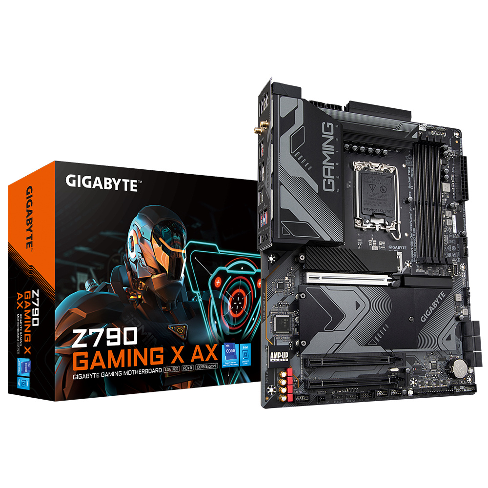 Tarjeta Madre (Mobo) Z790 GAMING X AX, Socket LGA 1700 (13va y 12va Gen), 4xDDR5, HD Audio, LAN Gigabit, USB 3.2, SATA 3.0, mATX, GIGABYTE Z790 GAMING X AX