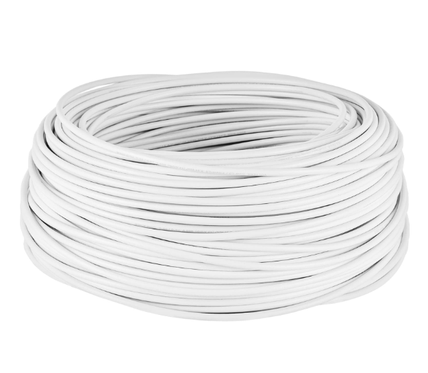 Rollo de Cable Volteck THHW-LS, Calibre 12 AWG, 30 Metros, Color Blanco, TRUPER CAB-12B-30