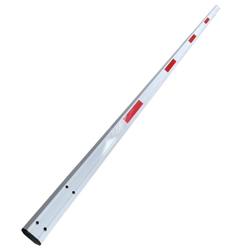 Brazo de Aluminio Telescópico, Color Blanco, Bandas Rojas, Longitud 6 Metros, ACCESSPRO XB-TEL-ARMB1