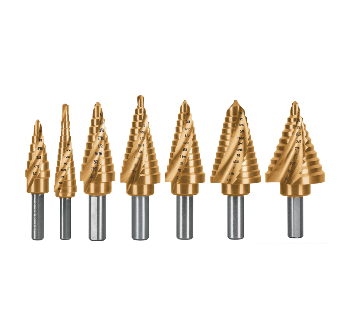 Broca Escalonada Titanio, Xpert, 9 Escalones, 1/4" a 3/4", TRUPER BES-9X
