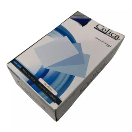 Mica Térmica Tamaño Etiqueta de Equipaje 64x108mm, 8 Milésimas o 200 Micrones, Pqte C/100 Pzas, CELICA CO-LPF-64-108