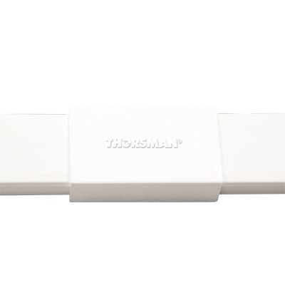 Pieza de Unión (Cople) TMK-1720-U, Color Blanco de PVC, Auto Extinguible, para Canaleta TMK1720, THORSMAN 5280-02001