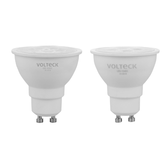 Lámparas de LED Tipo MR 16 VOLTECK, Base GU10, Luz Cálida, TRUPER LED-106EC