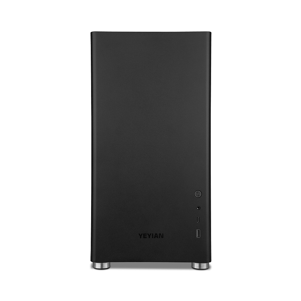 Gabinete Gamer Yeyian Hussar Plus con Ventana, Midi-Tower, ATX/Micro-ATX/Mini-ITX, USB 3.2, sin Fuente, 1 Ventilador Instalado, Color Negro, QIAN YCM-ASHUS-01