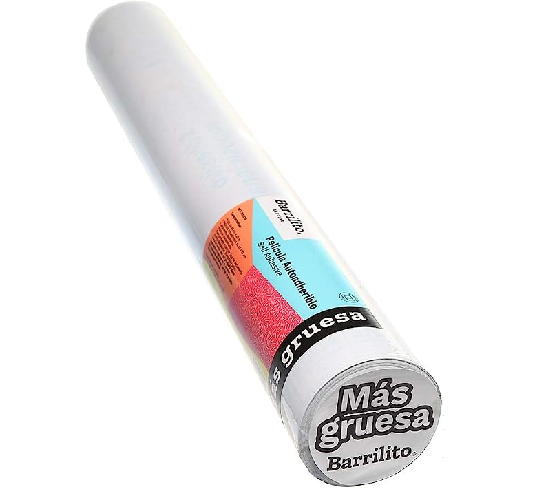 Papel / Película Autoadherible Contac, Transparente, Rollo de 0.45x20m, BARRILITO 7501214999416
