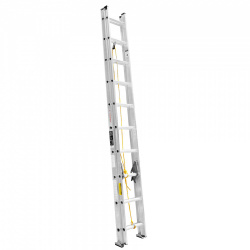 Escalera de Extensión, 24 Peldaños Aluminio "D", Tipo II, Hasta 7.4 Metros, Hasta 175 KG, TRUPER ESE-224