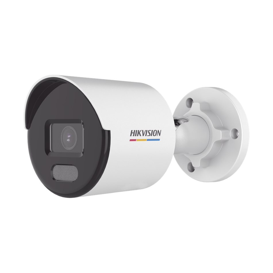 Cámara Bala (Bullet) IP 4 MP, ACUSENSE Lite (Detec Movimiento - Humanos / Vehículos), Lente 2.8 mm, Luz Blanca 30 mts, Imagen a Color 24/7, Exterior IP67, WDR 120 dB, PoE, ONVIF, HIKVISION DS-2CD1047G2-L