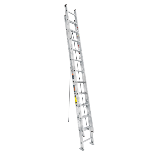 Escalera de Extensión, 24 Peldaños Aluminio "D", Tipo III, Hasta 7.4 Metros, Hasta 150KG, TRUPER ESE-24