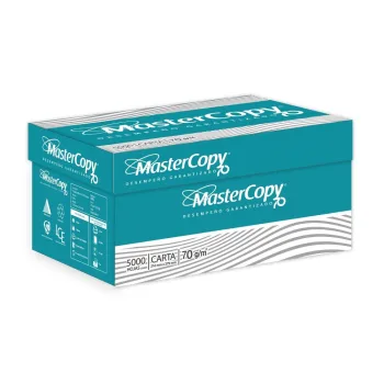 Caja de Papel Bond Master70, Tamaño Carta, Color Blanco, 70 Gramos, Blancura 95%, Contenido 10 Remas de 500 Hojas C/U, MASTERCOPY 07502237379049
