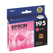 Cartucho de Tinta Original T195, Color Magenta, Rendimiento Aprox. 210 Paginas, EPSON T195320-AL