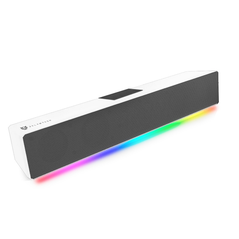 Barra de Sonido Gamer Glimm Bar BG585 BALAM RUSH Portátil Recargable, BT / TF / Aux 3.5mm / USB Tipo C, Iluminación RGB, 2x5W RMS, ACTECK BR-936965