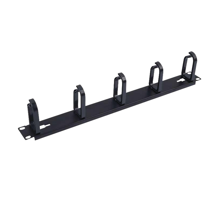 Organizador de Cables con 5 Anillos, 1U, 19", Color Negro, EPCOM LP-CM-01