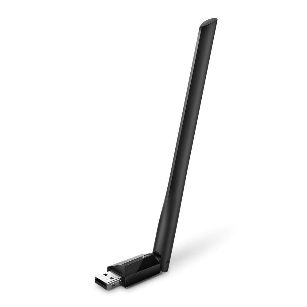 Adaptador USB - WiFi, Doble Banda (Hasta 600 Mbps), Color Negro, TP-LINK ARCHER T2U PLUS