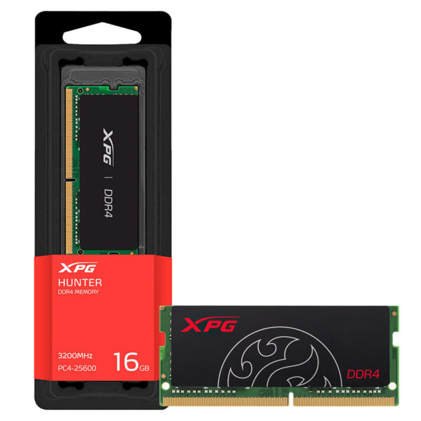 Memoria RAM SO-DIMM XPG Hunter, DDR4 PC4-25600 (3200 MHz), 16GB, Color Negro, ADATA AX4S320016G22-SBHN