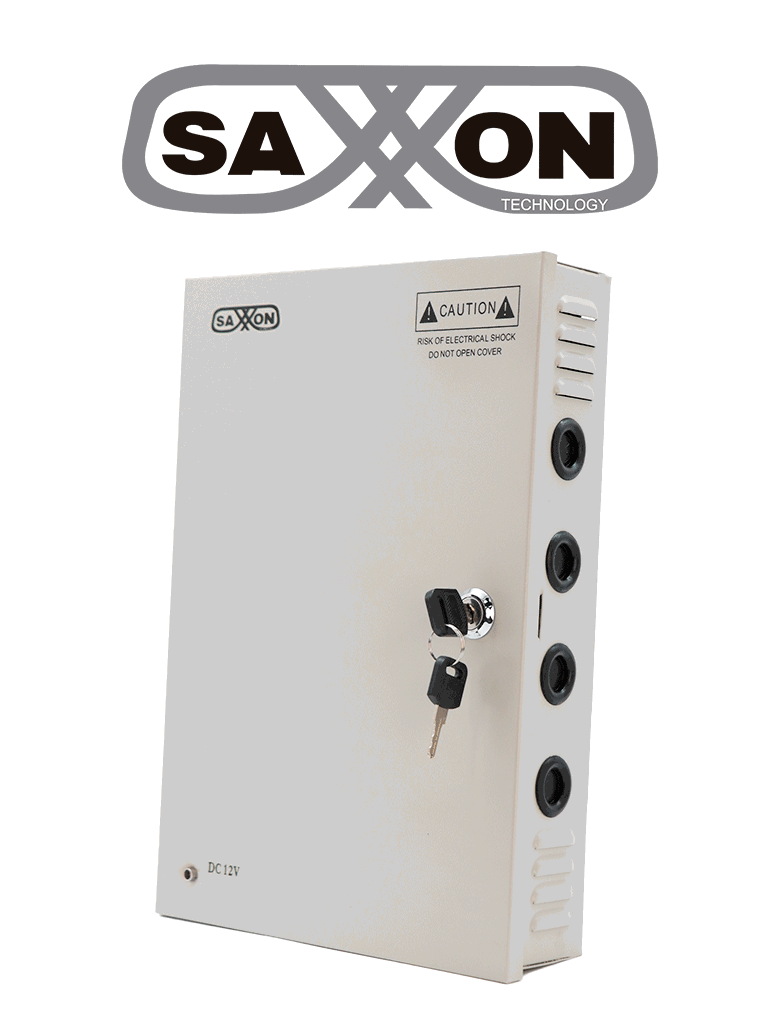 Fuente de Poder Profesional 12 VCD, 30 Amperes, 18 Canales, 1.6 Amperes/Canal, Protección contra Sobrecargas, LED Indicador de Funcionamiento, SAXXON SX-30A-18CH