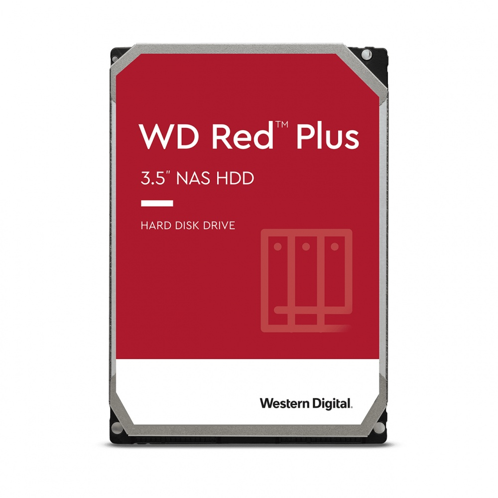 Disco Duro Interno WD Red Plus NAS, Capacidad 12TB (12,000GB), F. F. 3.5", SATA III (6Gb/s), WESTERN DIGITAL WD120EFBX