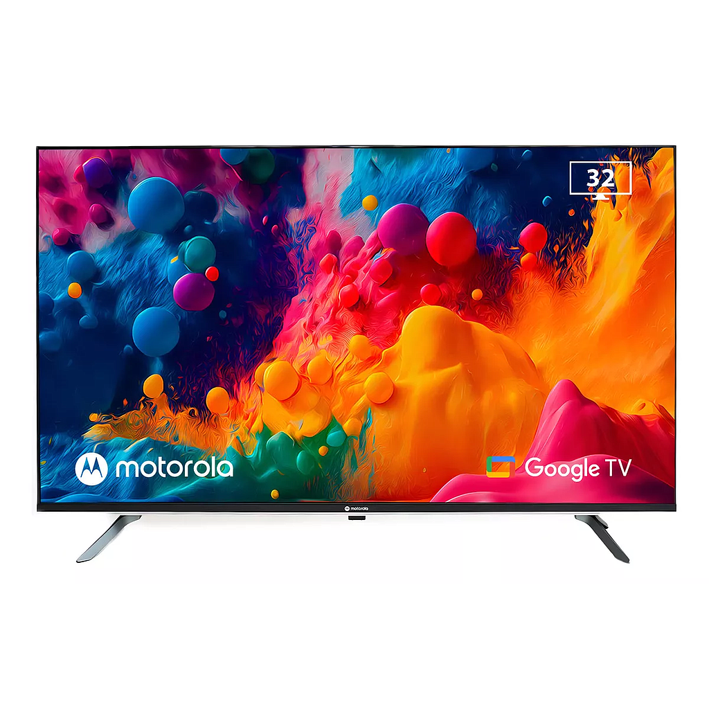 Smart TV LED de 32", HD Resolución 1280 x 720 (HD 720p), Google TV, Color Negro, MOTOROLA MOT32HLE11