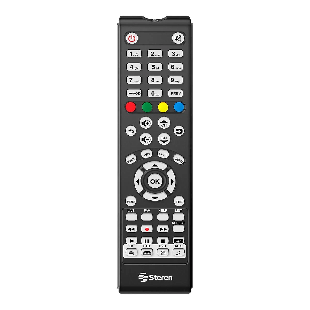 Control Remoto Universal 4 en 1 con Autoaprendizaje, STEREN RM-115