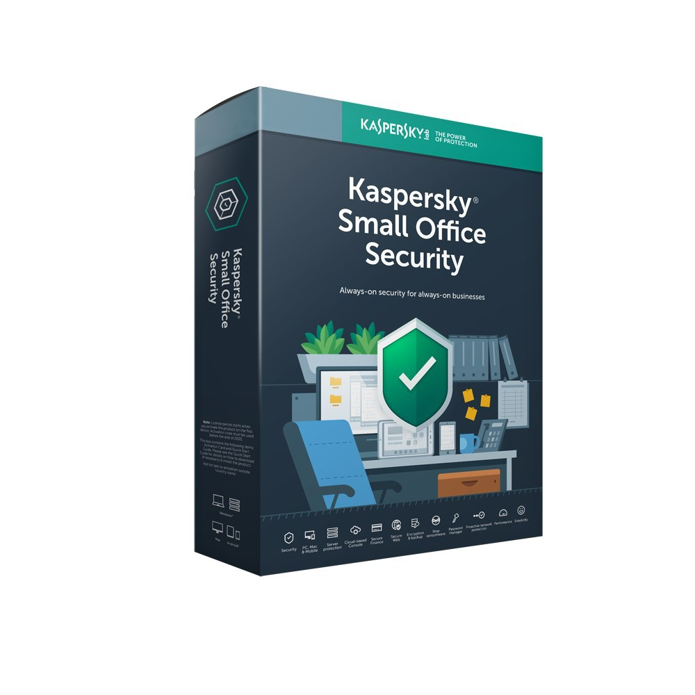 Small Office Security, Duración 1 Año, 20 Usuarios + 20 MOBILE + 2 Servidor 1 Año, KASPERSKY KL4541ZDNFS