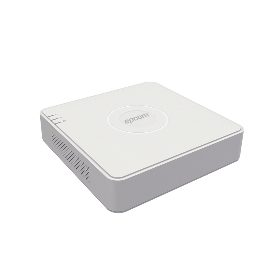DVR 16 Canales TurboHD + 2 Canales IP, 2 MP (1080p) Lite, Acusense Lite (Evita Falsas Alarmas), Audio por Coaxitron, 1 Bahía HDD, H.265+, Salida de Video Full HD, EPCOM S16-TURBO-M1