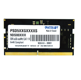 Memoria RAM Signature DDR5, 4800MHz, 16GB, Non-ECC, CL40, SO-DIMM, PATRIOT PSD516G480081S