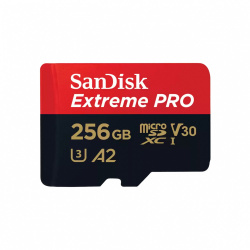 Tarjeta Extreme PRO MicroSDXC UHS-I, 256GB, Velocidades de Escritura Hasta 140 MB/s (4K UHD2), SANDISK SDSQXCD-256G-GN6MA