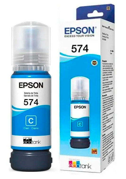 Botella de Tinta Color Cian, Rendimiento Aprox, 7,300 pags, para L-8050, EPSON T574220-AL
