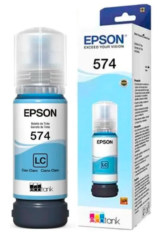 Botella de Tinta Color Cian Claro, Rendimiento Aprox, 7,300 pags, para L-8050, EPSON T574520-AL