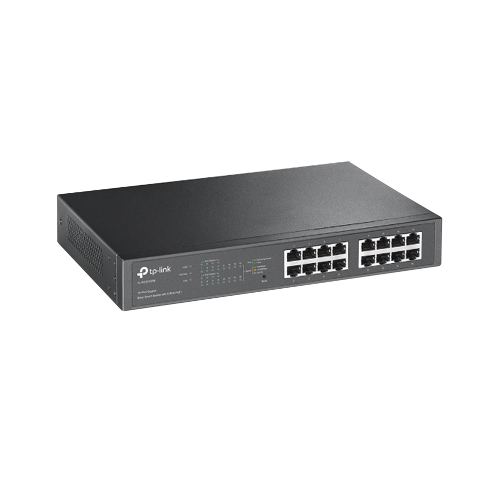 Switch Inteligente Administrable (Smart Switch), 16 Puertos 10/100/1000 Mbps, 8 Puertos PoE, TP-Link TL-SG1016PE