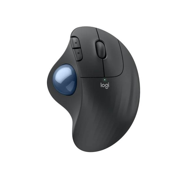 Ratón (Mouse) Ergonómico Óptico Trackball Ergo M575S, Inalámbrico, Bluetooth/USB, 2000DPI, Color Grafito, LOGITECH 910-007031