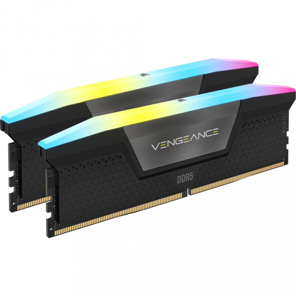 Memoria RAM Vengance RGB U-DIMM DDR5 PC4-48000 (6000MHz), 64GB (2x32GB), CL30, XMP, CORSAIR CMH64GX5M2B6000C30