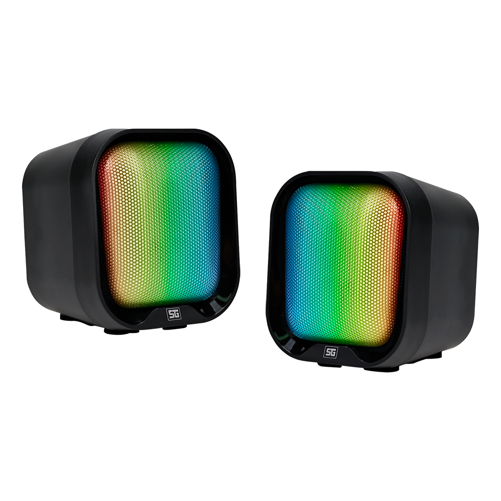 Bocinas 2.0 Alámbricas, Start the Game, 2W RMS, (3.5 mm), Energía Por USB, Color Negro, VORAGO SPK-109