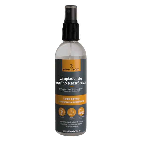 Limpiador de Alcohol Isopropílico, para Componentes Electrónicos, 250ml, PERFECT CHOICE PC-034087
