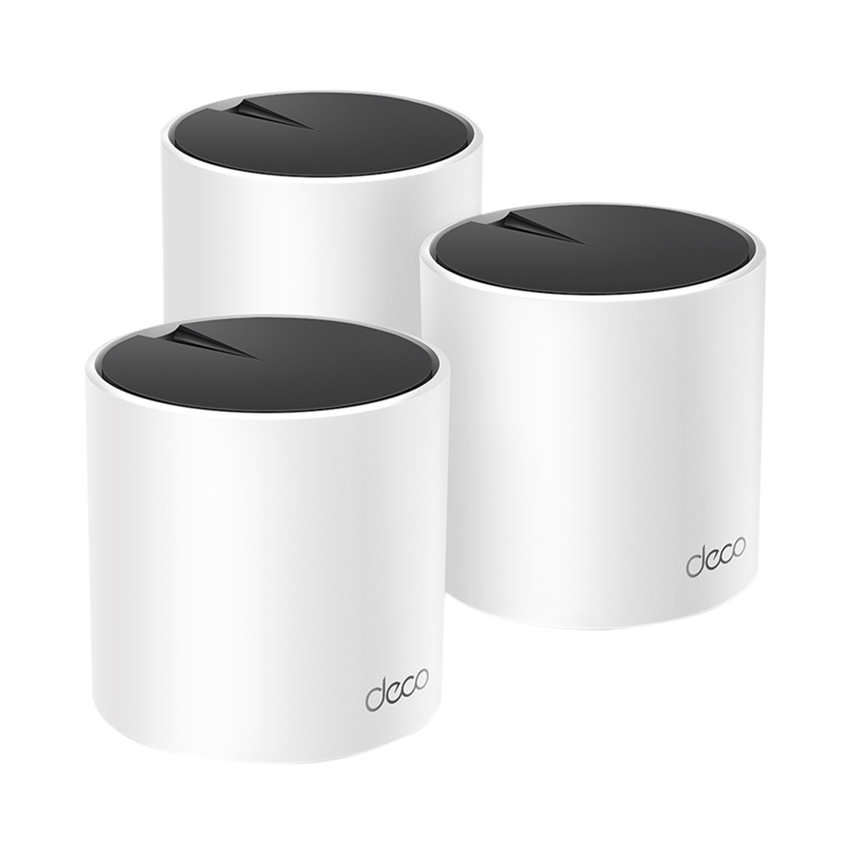 Sistema Inalámbrico Deco X55 Mesh, para Hogar, Doble Banda Wi-Fi 6 (AX), Doble Puerto Gigabit, 2 Antenas Internas, Compatible con Amazon Alexa, 3 Piezas, TP-LINK DECO X55 (3-PACK)