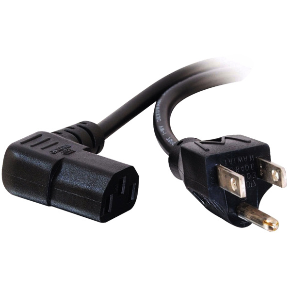 Cable de Energía (Interlock) P/ Equipos de Cómputo (Acodado a la Derecha / Angulo Recto), Longitud 1 Metro, XCASE ACCCABLE02