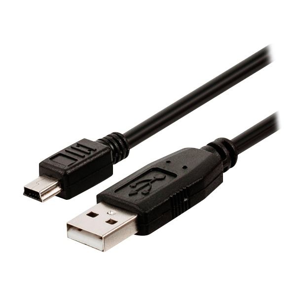 Cable de Datos USB 2.0 (M) a MiniUSB (M), Color Negro, Longitud 1.0 Metros, XCASE ACCCABLE42100